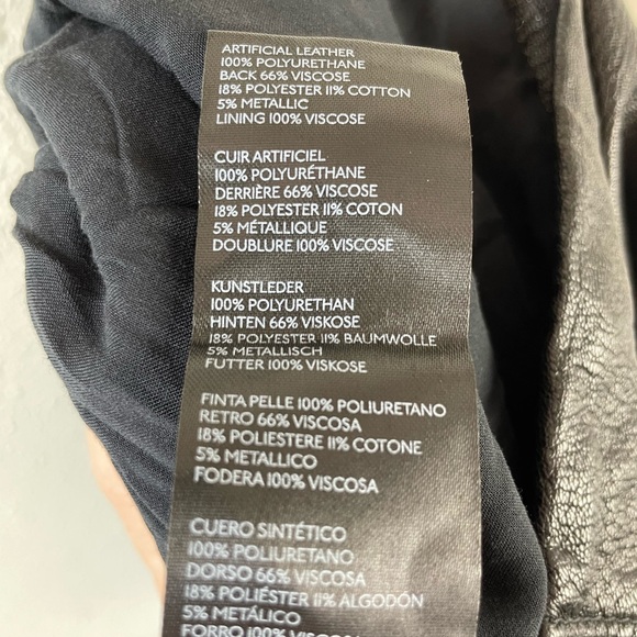 NWT Free People Faux Leather Skirt Size 10 - Picture 6 of 6